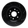 E-Line Drilled & Slotted Black Brake Rotor, Fits Select GM, Position: Rear Left - image 2