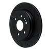 E-Line Drilled & Slotted Black Brake Rotor, Fits Select GM, Position: Rear Right - image 2