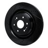 E-Line Drilled & Slotted Black Brake Rotor, Fits Select GM, Position: Front Left - image 2
