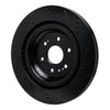 E-Line Drilled & Slotted Black Brake Rotor, Fits Select GM, Position: Front Left - image 4