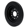 E-Line Drilled & Slotted Black Brake Rotor, Fits Select GM, Position: Rear Left - image 4