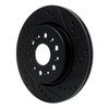 E-Line Drilled & Slotted Black Brake Rotor, Fits Select GM, Position: Rear Right - image 2