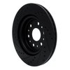 E-Line Drilled & Slotted Black Brake Rotor, Fits Select GM, Position: Rear Right - image 4