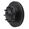 E-Line Drilled & Slotted Black Brake Rotor, 1971-1995 GM, Position: Front Left - image 4