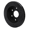 E-Line Drilled & Slotted Black Brake Rotor, 1988-1991 GM, Position: Front Left - image 1