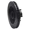 E-Line Drilled & Slotted Black Brake Rotor, 1988-1996 GM, Position: Front Left - image 1