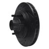 E-Line Drilled & Slotted Black Brake Rotor, 1988-1996 GM, Position: Front Left - image 2