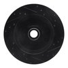 E-Line Drilled & Slotted Black Brake Rotor, 1988-1996 GM, Position: Front Left - image 3