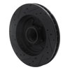 E-Line Drilled & Slotted Black Brake Rotor, 1988-1996 GM, Position: Front Right - image 2