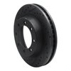 E-Line Drilled & Slotted Black Brake Rotor, 1976-1996 GM, Position: Front Left - image 2