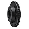 E-Line Drilled & Slotted Black Brake Rotor, 1976-1996 GM, Position: Front Right - image 1