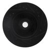 E-Line Drilled & Slotted Black Brake Rotor, 1990-2002 GM, Position: Front Left - image 2