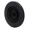 E-Line Drilled & Slotted Black Brake Rotor, 1990-2002 GM, Position: Front Left - image 4