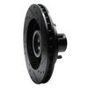 E-Line Drilled & Slotted Black Brake Rotor, 1991-2003 GM, Position: Front Left - image 2