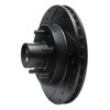 E-Line Drilled & Slotted Black Brake Rotor, 1991-2003 GM, Position: Front Left - image 4