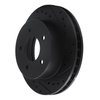 E-Line Drilled & Slotted Black Brake Rotor, 1990-2002 GM, Position: Front Right - image 2