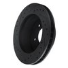E-Line Drilled & Slotted Black Brake Rotor, 1990-2002 GM, Position: Front Right - image 4