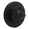 E-Line Drilled & Slotted Black Brake Rotor, 1993-1995 GM, Position: Front Right - image 2