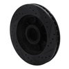 E-Line Drilled & Slotted Black Brake Rotor, 1992-2002 GM, Position: Front Left - image 4
