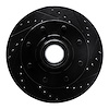 E-Line Drilled & Slotted Black Brake Rotor, 1992-2002 GM, Position: Front Right - image 1