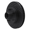 E-Line Drilled & Slotted Black Brake Rotor, 1993-1995 GM, Position: Front Left - image 1