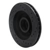 E-Line Drilled & Slotted Black Brake Rotor, 1993-1995 GM, Position: Front Left - image 2
