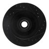 E-Line Drilled & Slotted Black Brake Rotor, 1993-1995 GM, Position: Front Left - image 4