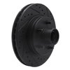 E-Line Drilled & Slotted Black Brake Rotor, 1993-1995 GM, Position: Front Right - image 2