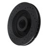 E-Line Drilled & Slotted Black Brake Rotor, 1994-2002 GM, Position: Front Right - image 4