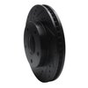 E-Line Drilled & Slotted Black Brake Rotor, 1997-2005 GM, Position: Front Left - image 2