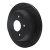 E-Line Drilled & Slotted Black Brake Rotor, 1998-2005 GM, Position: Rear Left - image 2