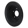 E-Line Drilled & Slotted Black Brake Rotor, 1998-2005 GM, Position: Rear Left - image 4