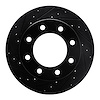 E-Line Drilled & Slotted Black Brake Rotor, 1999-2020 GM, Position: Front Left - image 1