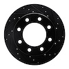E-Line Drilled & Slotted Black Brake Rotor, 1999-2020 GM, Position: Front Right - image 1