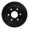E-Line Drilled & Slotted Black Brake Rotor, 2000-2014 GM, Position: Rear Left - image 1