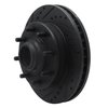 E-Line Drilled & Slotted Black Brake Rotor, 2001-2002 GM, Position: Front Left - image 2