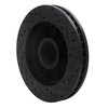 E-Line Drilled & Slotted Black Brake Rotor, 2001-2002 GM, Position: Front Left - image 4