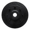E-Line Drilled & Slotted Black Brake Rotor, 2001-2002 GM, Position: Front Right - image 1