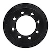 E-Line Drilled & Slotted Black Brake Rotor, 2001-2010 GM, Position: Rear Right - image 1