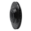 E-Line Drilled & Slotted Black Brake Rotor, 2002-2005 GM, Position: Front Right - image 2