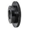 E-Line Drilled & Slotted Black Brake Rotor, 2003-2005 GM, Position: Rear Right - image 2