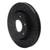 E-Line Drilled & Slotted Black Brake Rotor, 2006-2009 GM, Position: Front Left - image 2