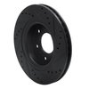 E-Line Drilled & Slotted Black Brake Rotor, 2006-2009 GM, Position: Front Left - image 4