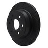 E-Line Drilled & Slotted Black Brake Rotor, 2007-2020 GM, Position: Rear Left - image 2