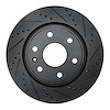 E-Line Drilled & Slotted Black Brake Rotor, 2007-2017 GM, Position: Front Right - image 1