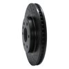 E-Line Drilled & Slotted Black Brake Rotor, 2007-2017 GM, Position: Front Right - image 2
