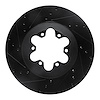 E-Line Drilled & Slotted Black Brake Rotor, 2009-2012 GM, Position: Front Left - image 1