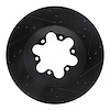 E-Line Drilled & Slotted Black Brake Rotor, 2009-2012 GM, Position: Front Right - image 1