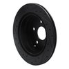 E-Line Drilled & Slotted Black Brake Rotor, 2010-2017 GM, Position: Rear Right - image 4