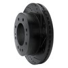 E-Line Drilled & Slotted Black Brake Rotor, Fits Select GM, Position: Front Right - image 2